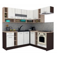 Bucatarie de Colt COSSY NEW 180-200 DR. Wenge / Decor 8508